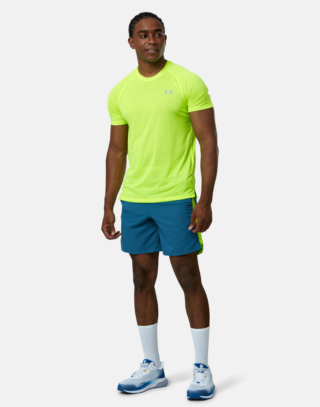 Under Armour Mens Streaker T-Shirt - Green | Life Style Sports IE