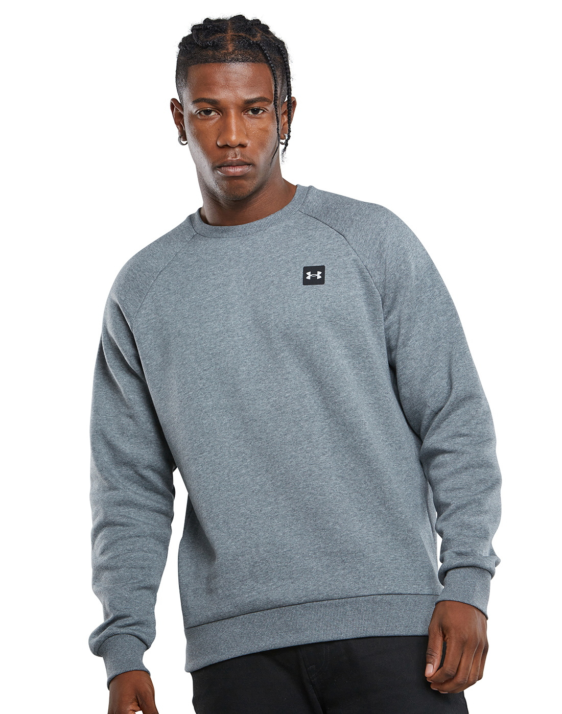 Under Armour Mens Rival Fleece Crew Neck Sweatshirt - Grey | Life Style ...