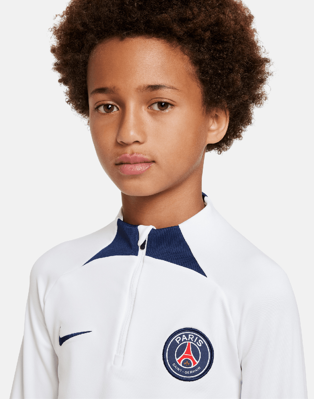 Nike Kids PSG 22/23 Strike Drill Half Zip Top - White | Life Style ...