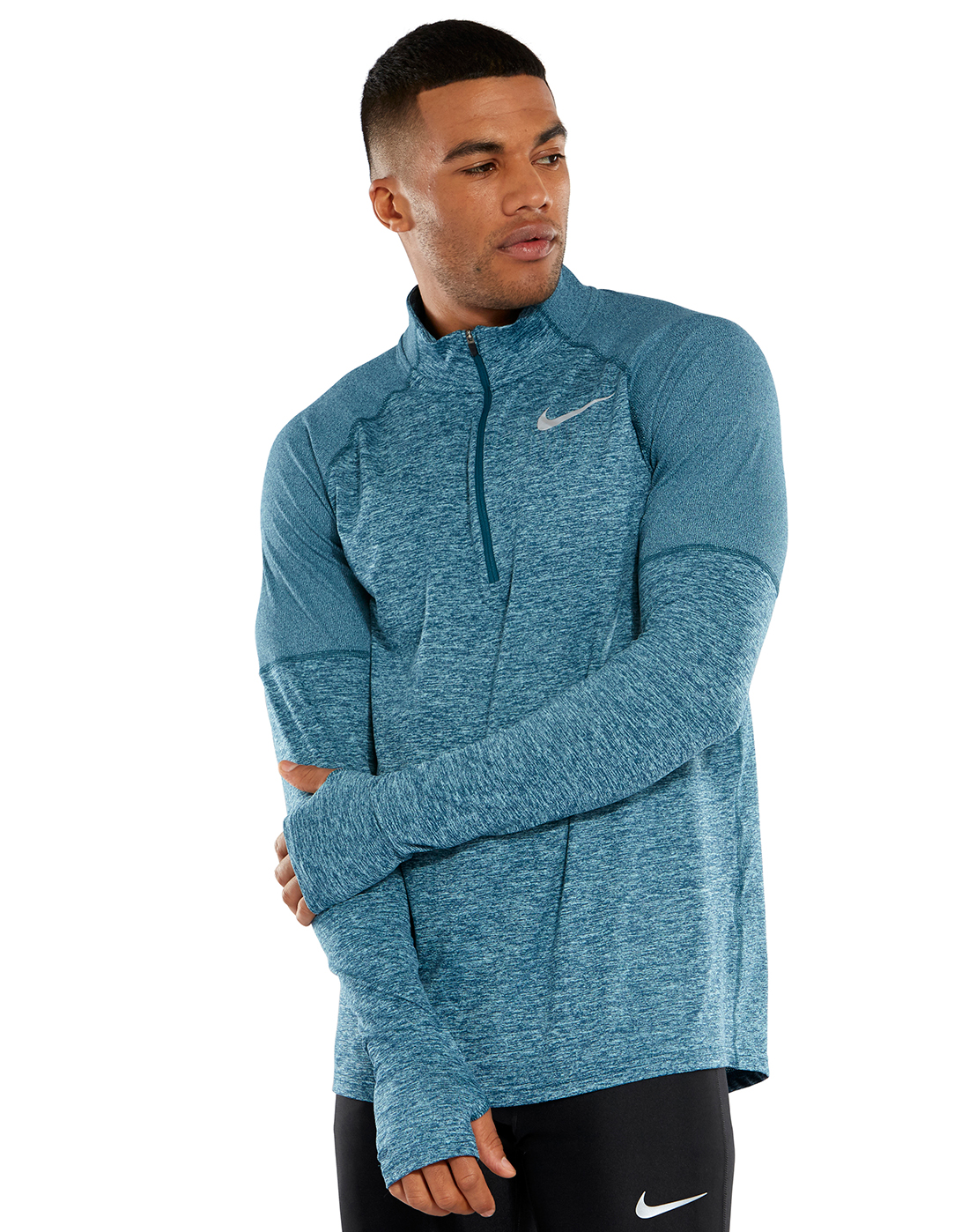 blue nike half zip