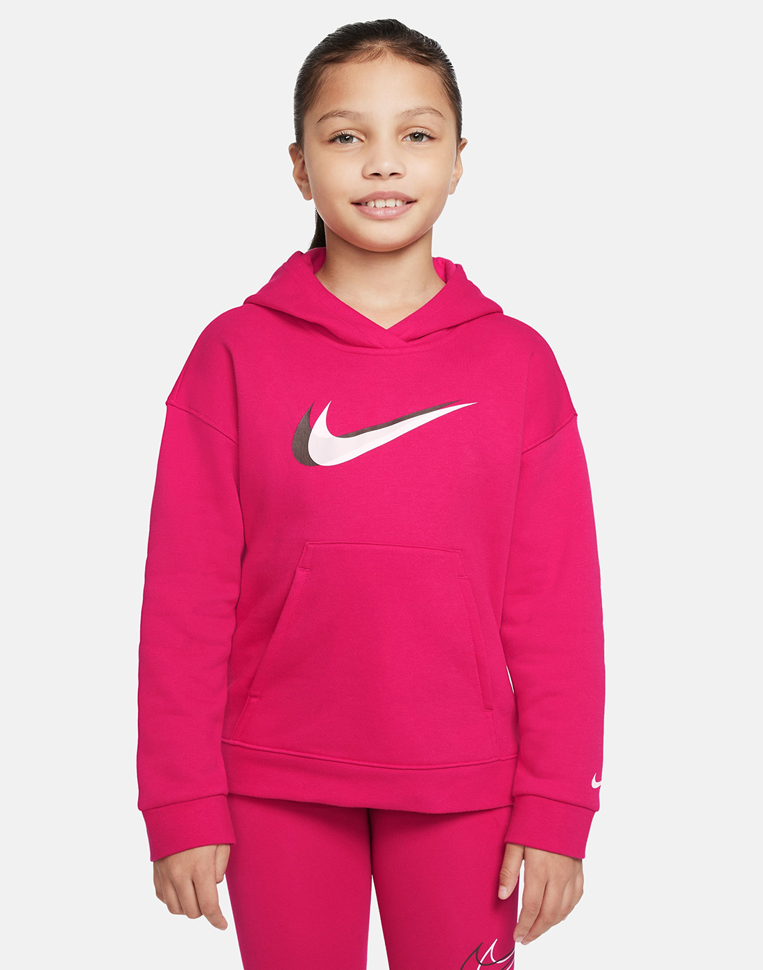 Nike Older Girls Logo Hoodie - Pink | Life Style Sports IE