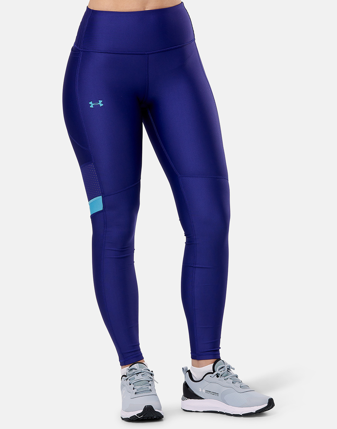 Under Armour Womens Mesh Panel Leggings - Blue