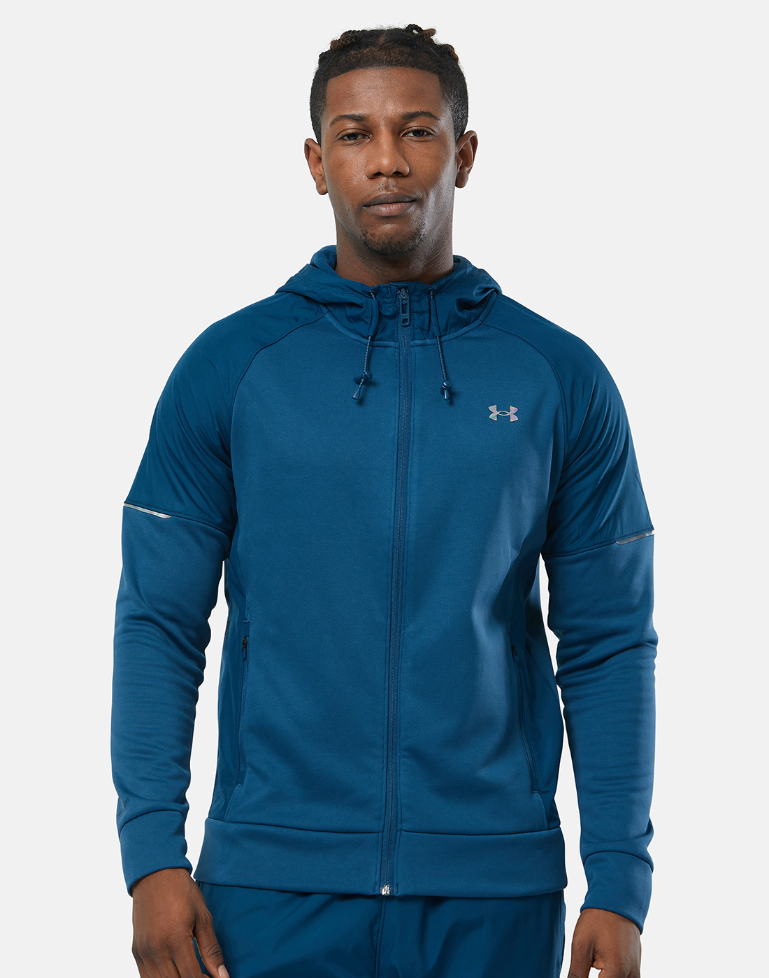 Under Armour Mens Armour Fleece Storm Full Zip Hoodie - Blue