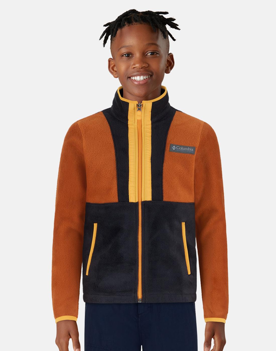 Columbia Older Boys Back Bowl Full Zip Fleece Jacket - Orange