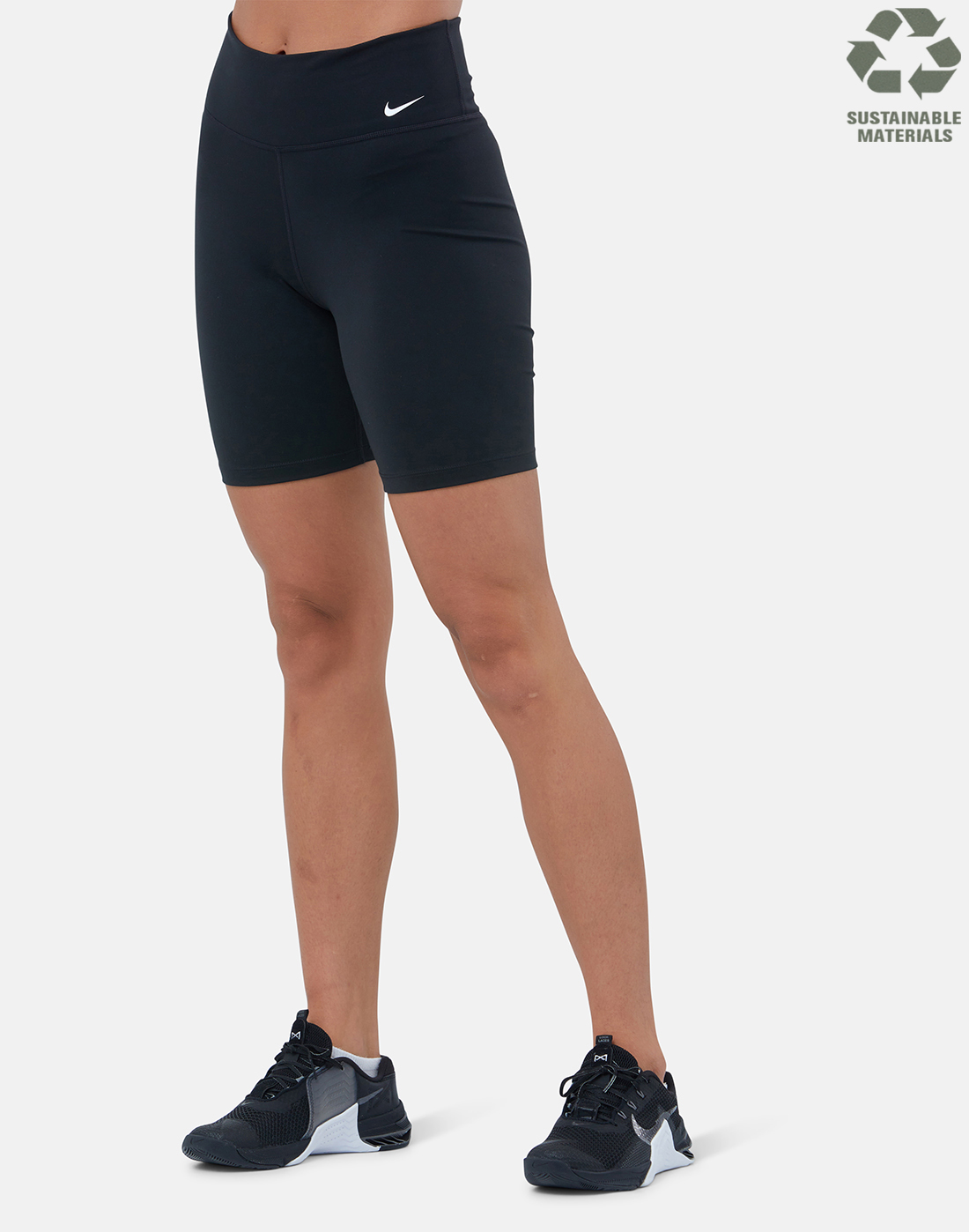Nike Womens One 7 Inch Shorts - Black | Life Style Sports IE