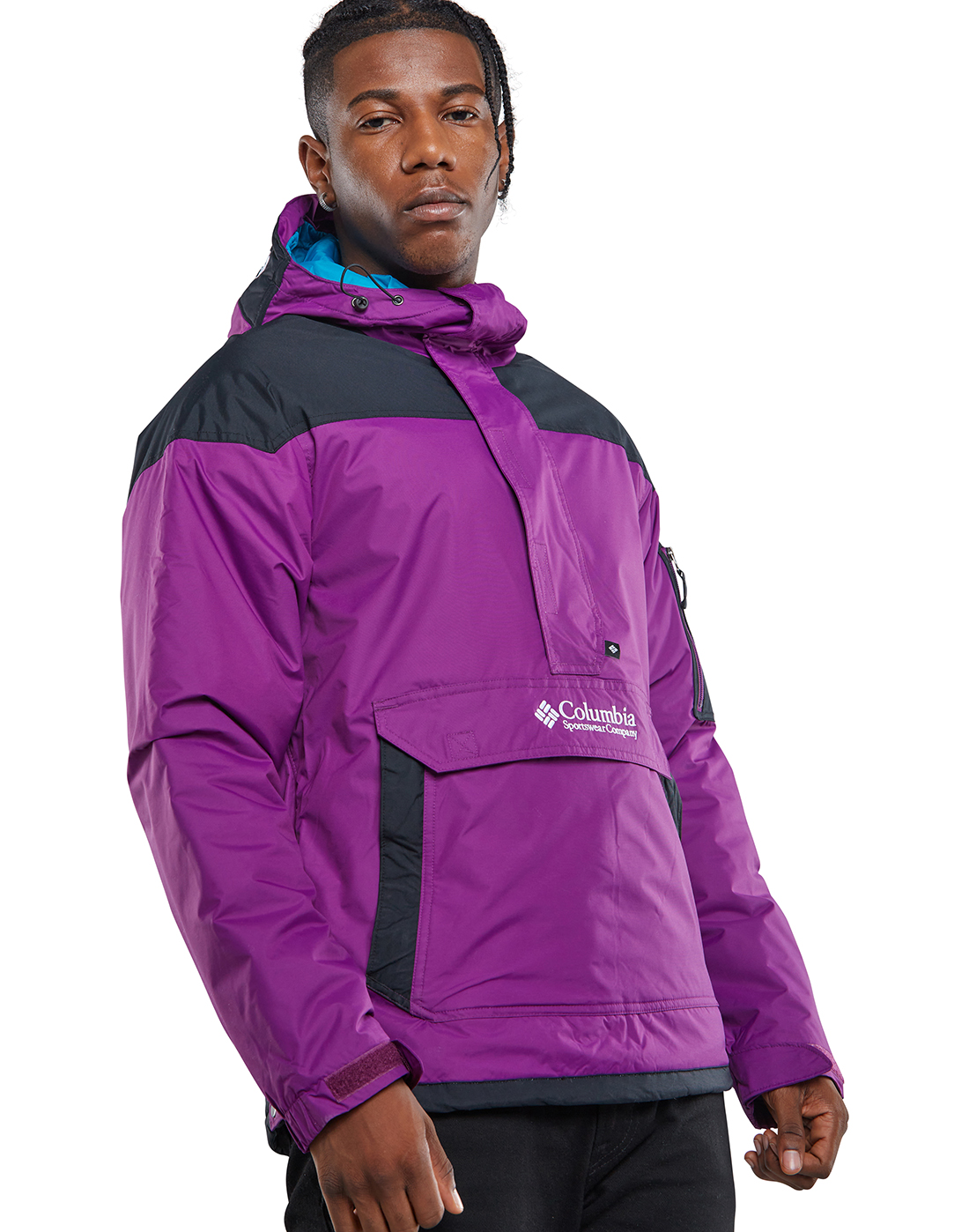 Columbia Mens Challenger Pullover Jacket - Purple | Life Style 