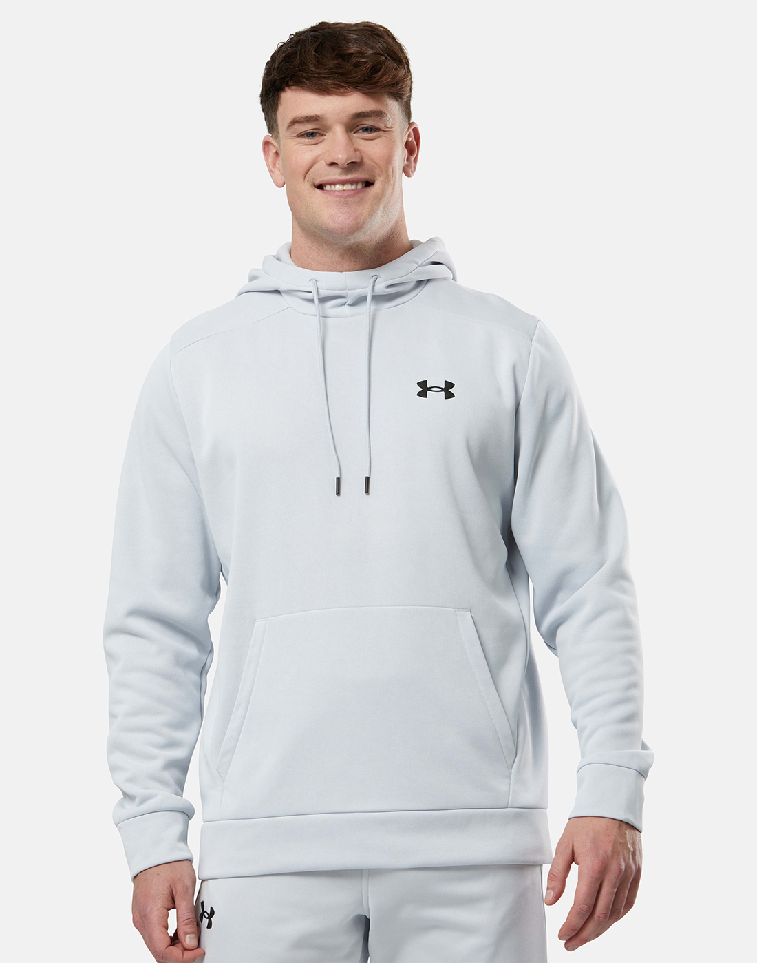 Under Armour Mens Armour Fleece Hoodie - Grey | Life Style Sports IE