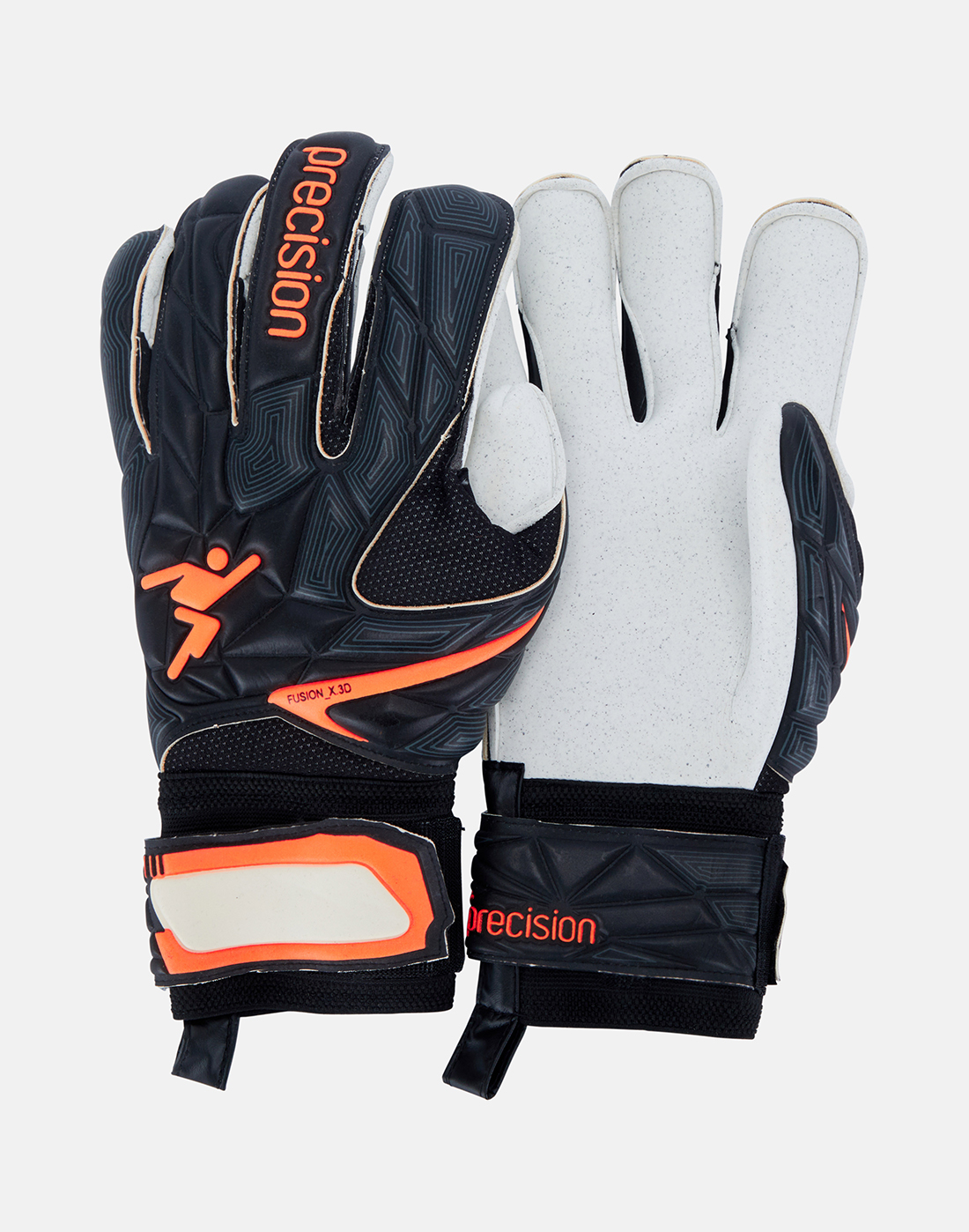 Precision GK Fusion-X Quartz Surround Grip Goalkeeper Gloves Size 