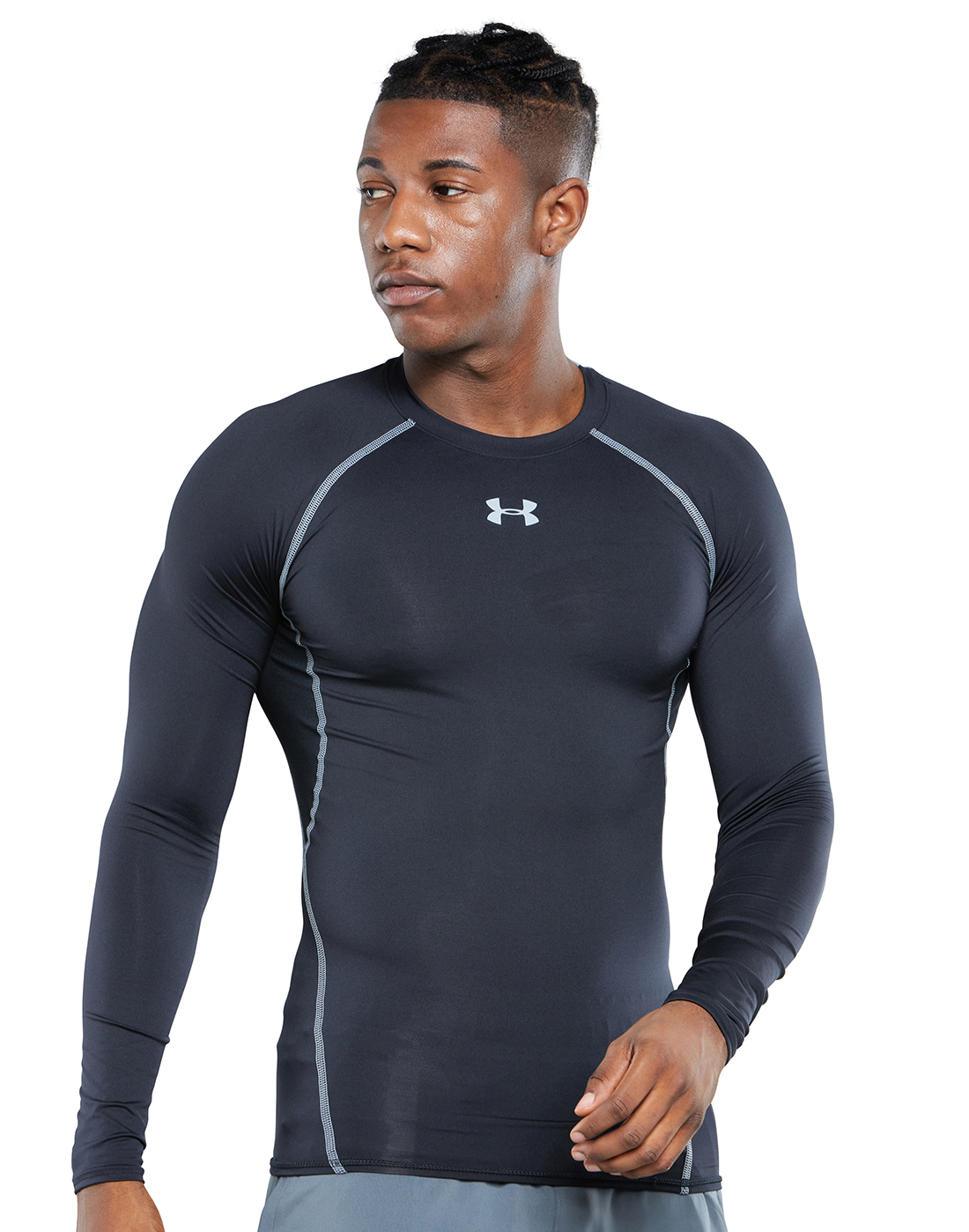 Under Armour Mens HG Compression Long Sleeve Top - Black | Life Style ...
