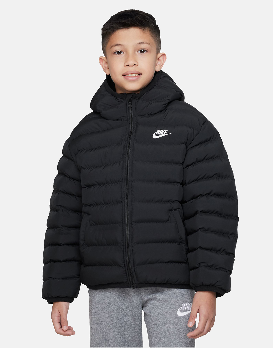 Nike Older Boys Synthetic Fill Jacket - Black | Life Style Sports IE