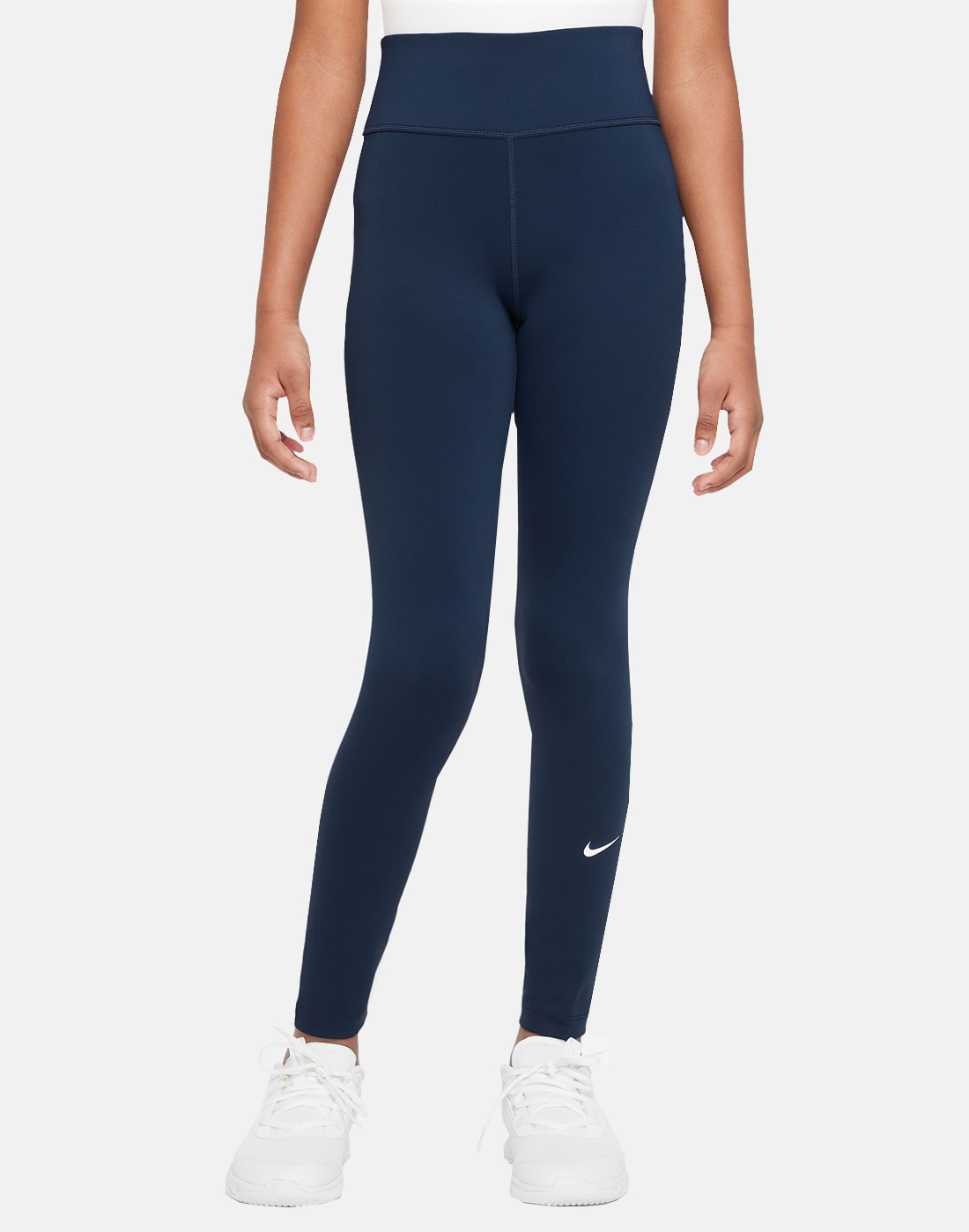 Nike Older Girls One Leggings - Navy | Life Style Sports UK