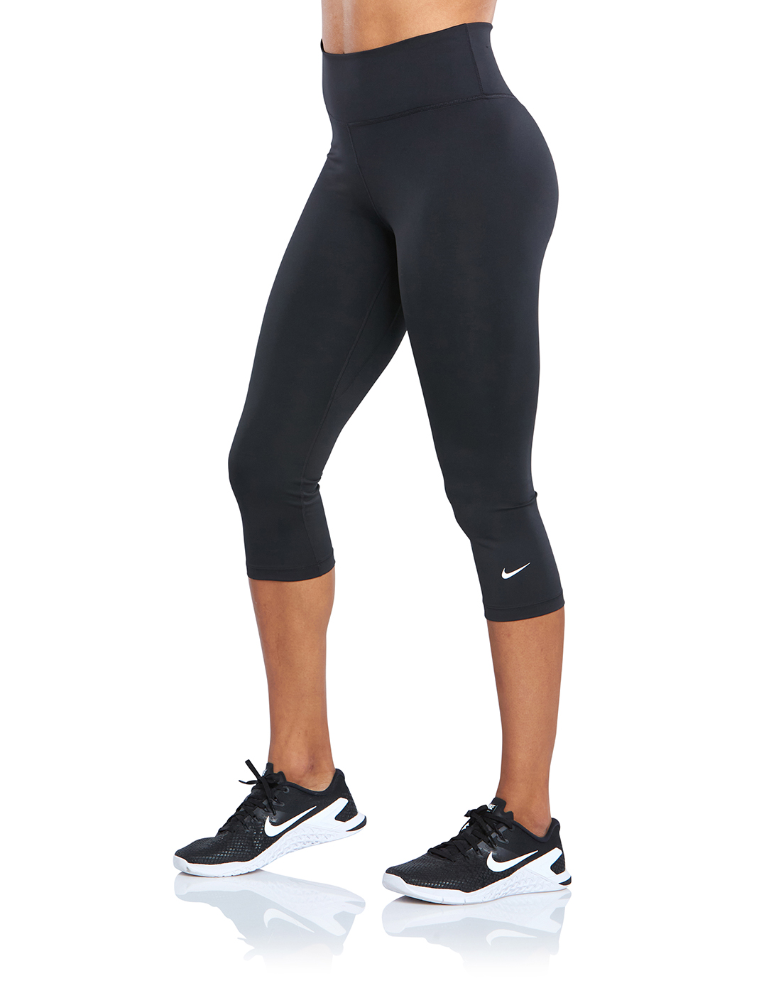 nike training one tight capri legging in black