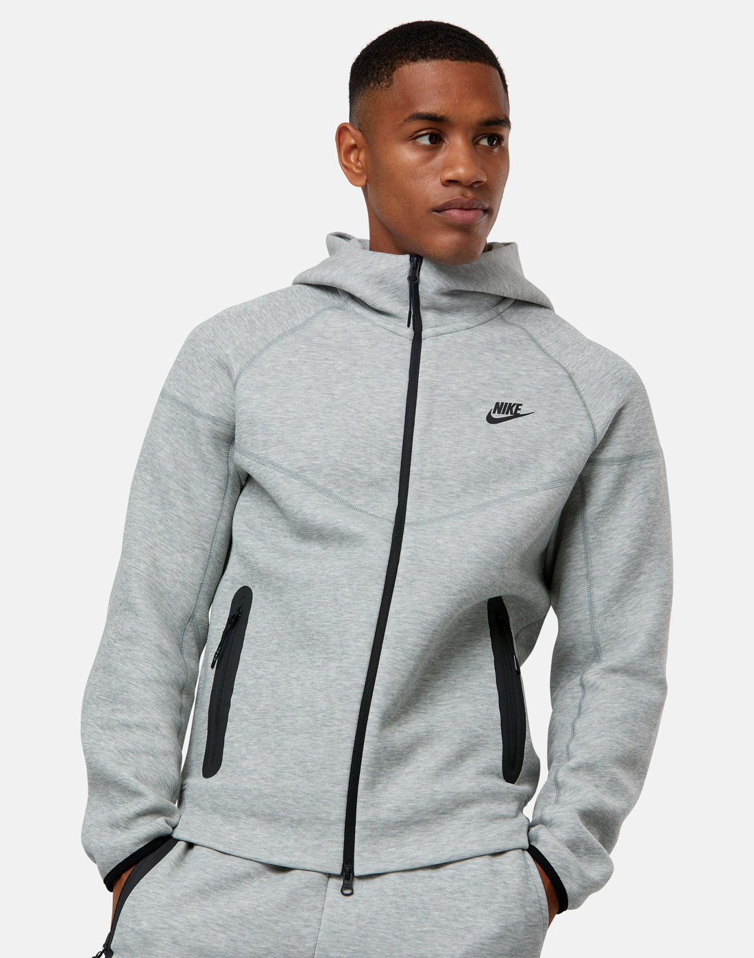 Nike Mens Tech Fleece Hoodie - Grey | Life Style Sports EU