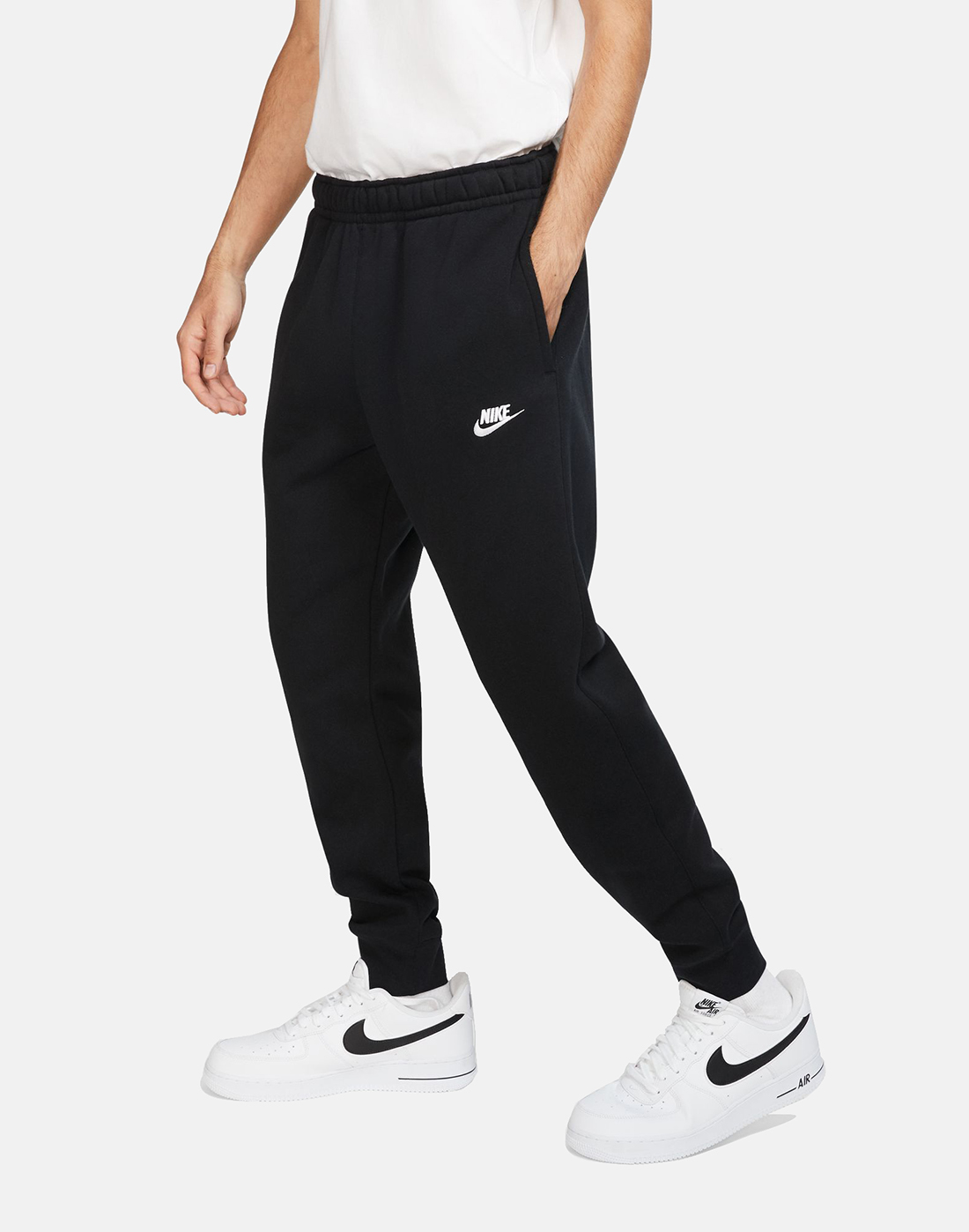 nike red and black joggers