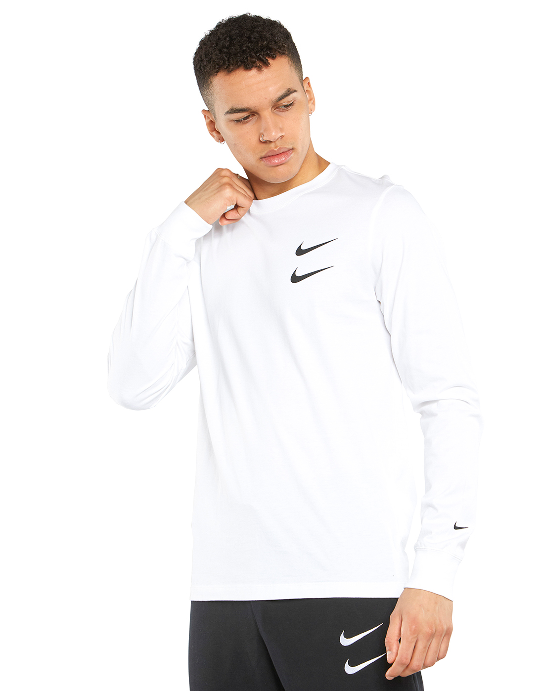 nike swoosh long sleeve tee