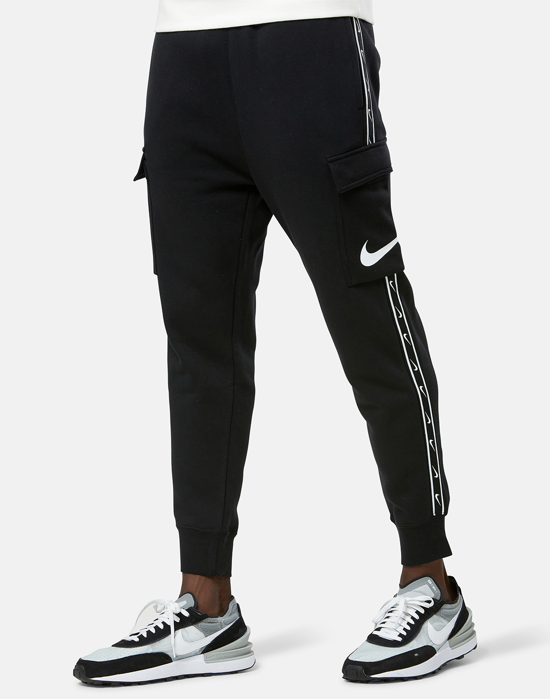 Nike Mens Repeat Fleece Cargo Pants - Black