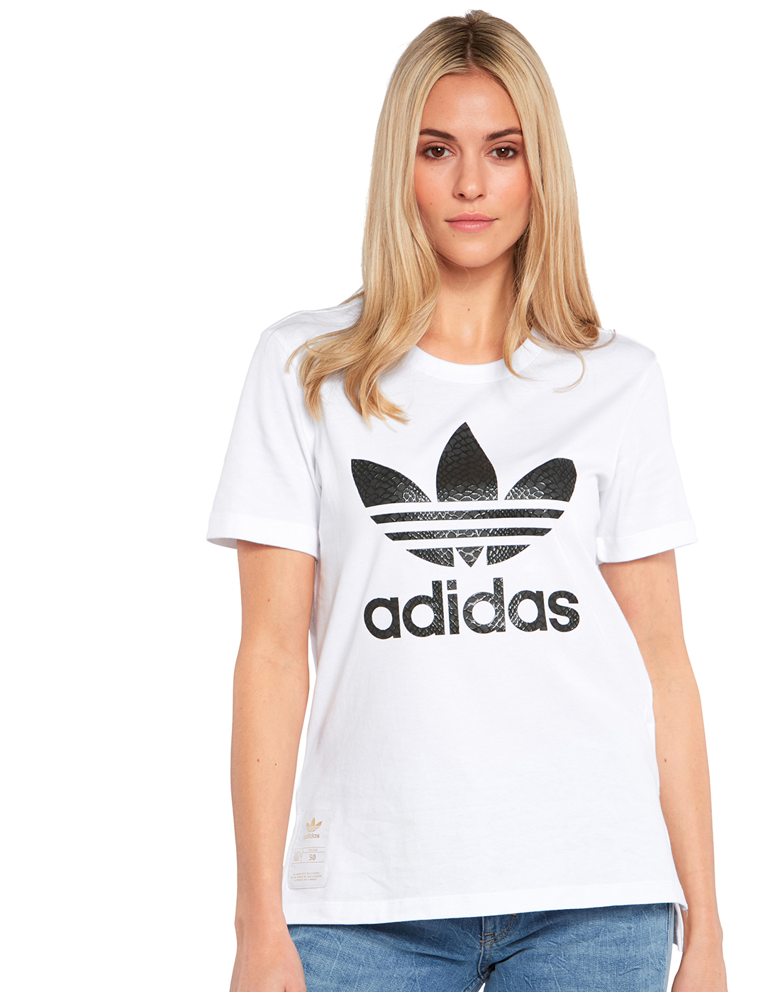 adidas Originals Womens Trefoil T-Shirt - White | Life Style Sports IE
