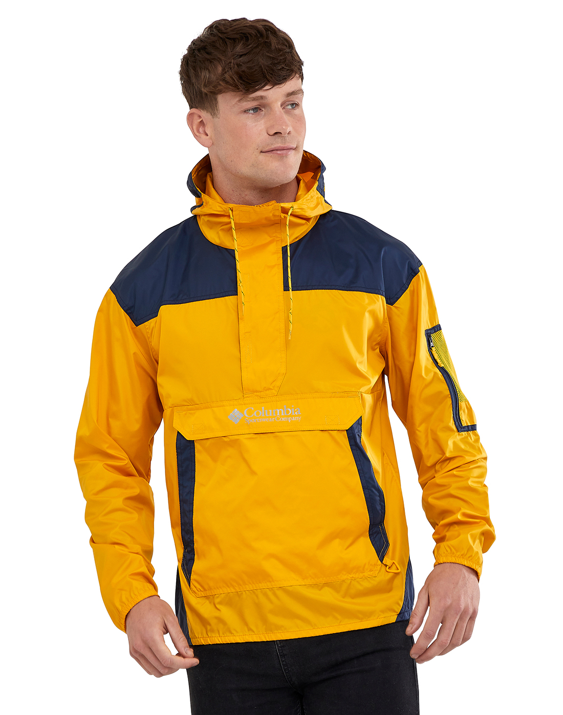 Columbia Mens Challenger Windbreaker Jacket Yellow | Life Style Sports IE