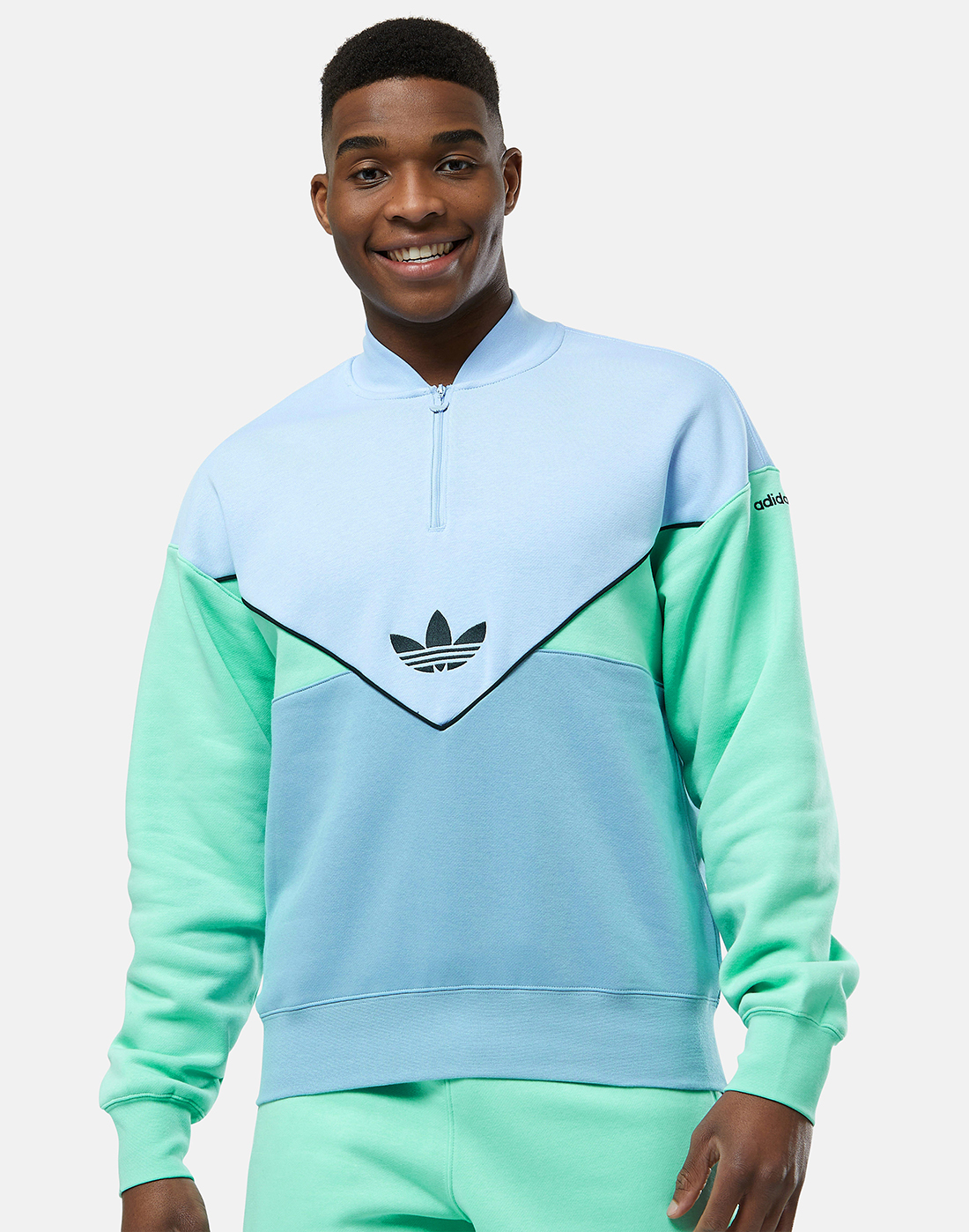 mimar llamada voluntario adidas Originals Mens Adicolor Half Zip Top - Blue | Life Style Sports IE