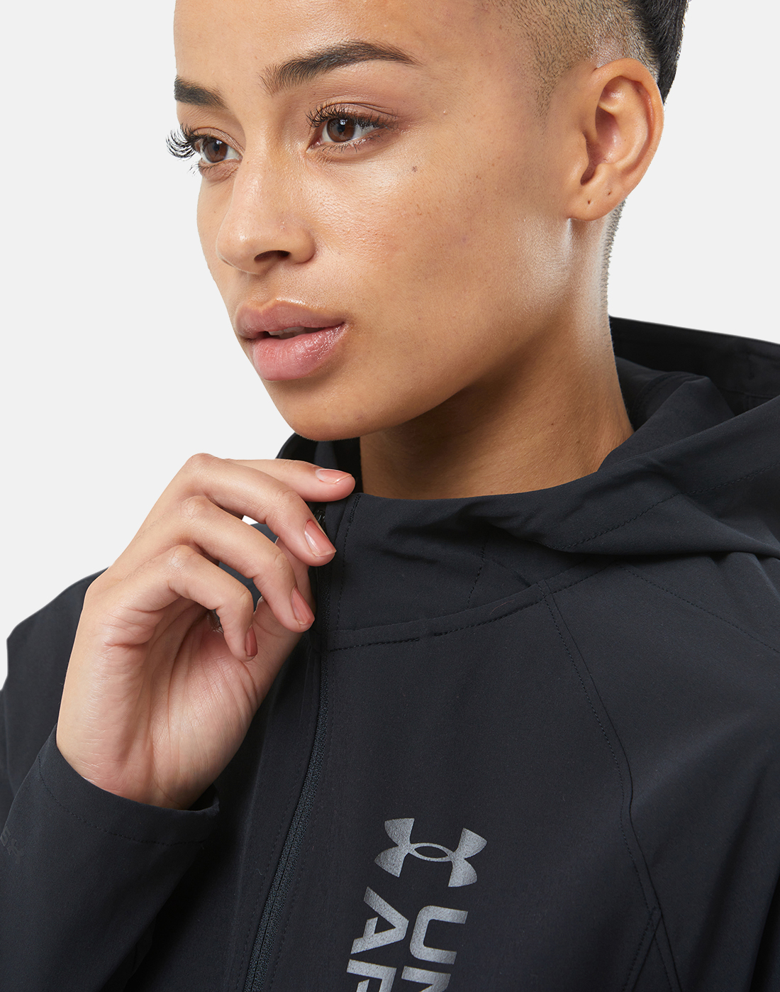 Under Armour Womens Outrun The Storm Jacket - Black | Life Style Sports IE