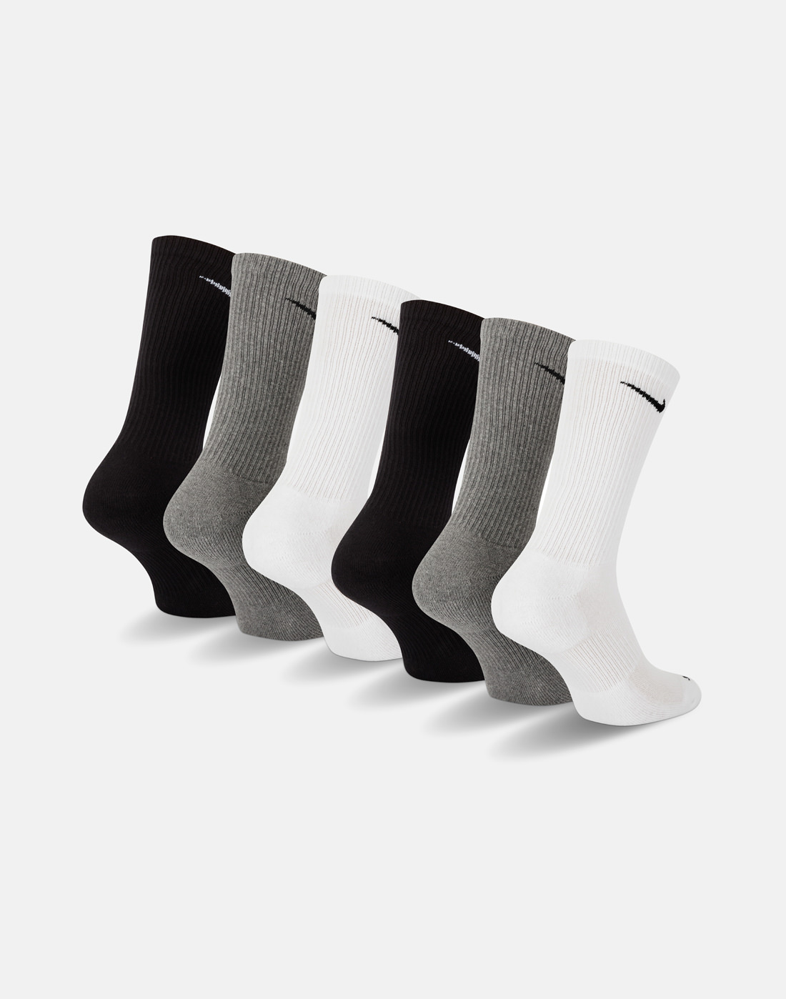 Nike Everyday Cushion 6 Pack Crew Socks - Assorted | Life Style Sports IE