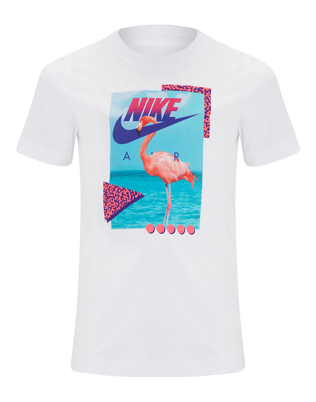 Nike Older Boys Beach Flamingo Photo T-Shirt - White | Life Style
