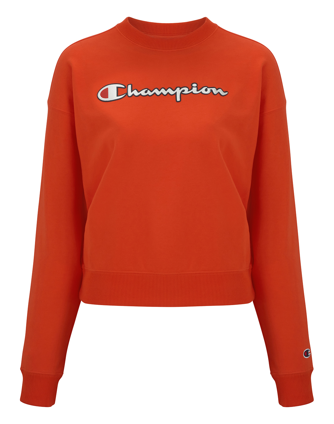 Champion Womens Crewneck Sweatshirt - Red | Life Style Sports IE