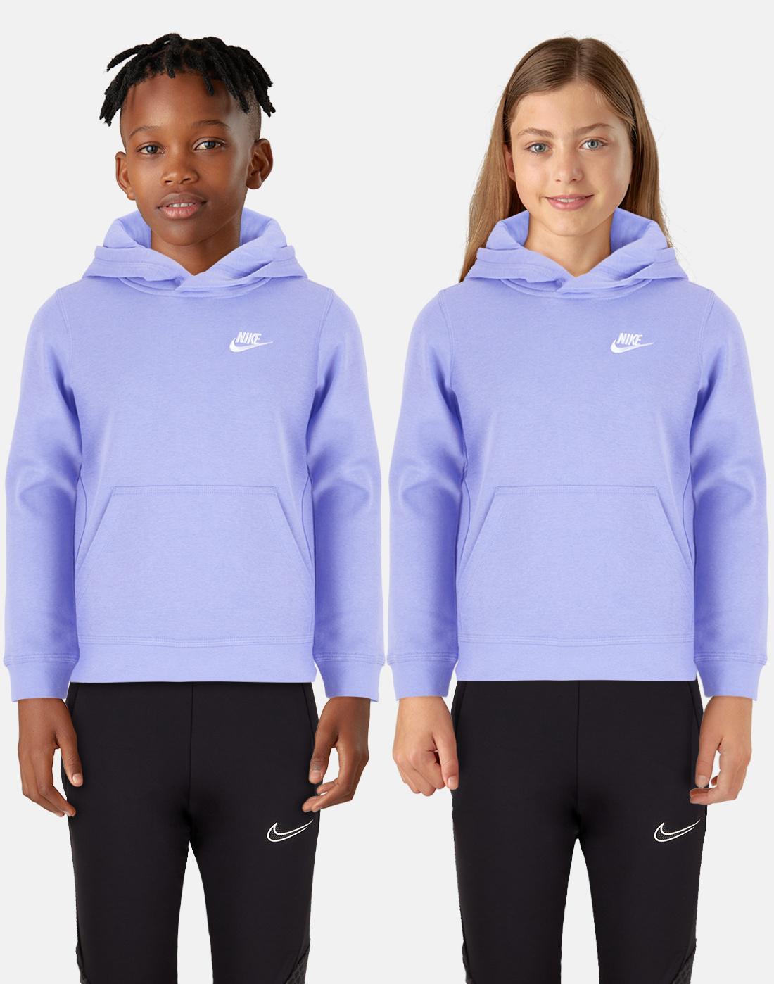 Nike Older Kids Club Hoodie - Purple | Life Style Sports IE