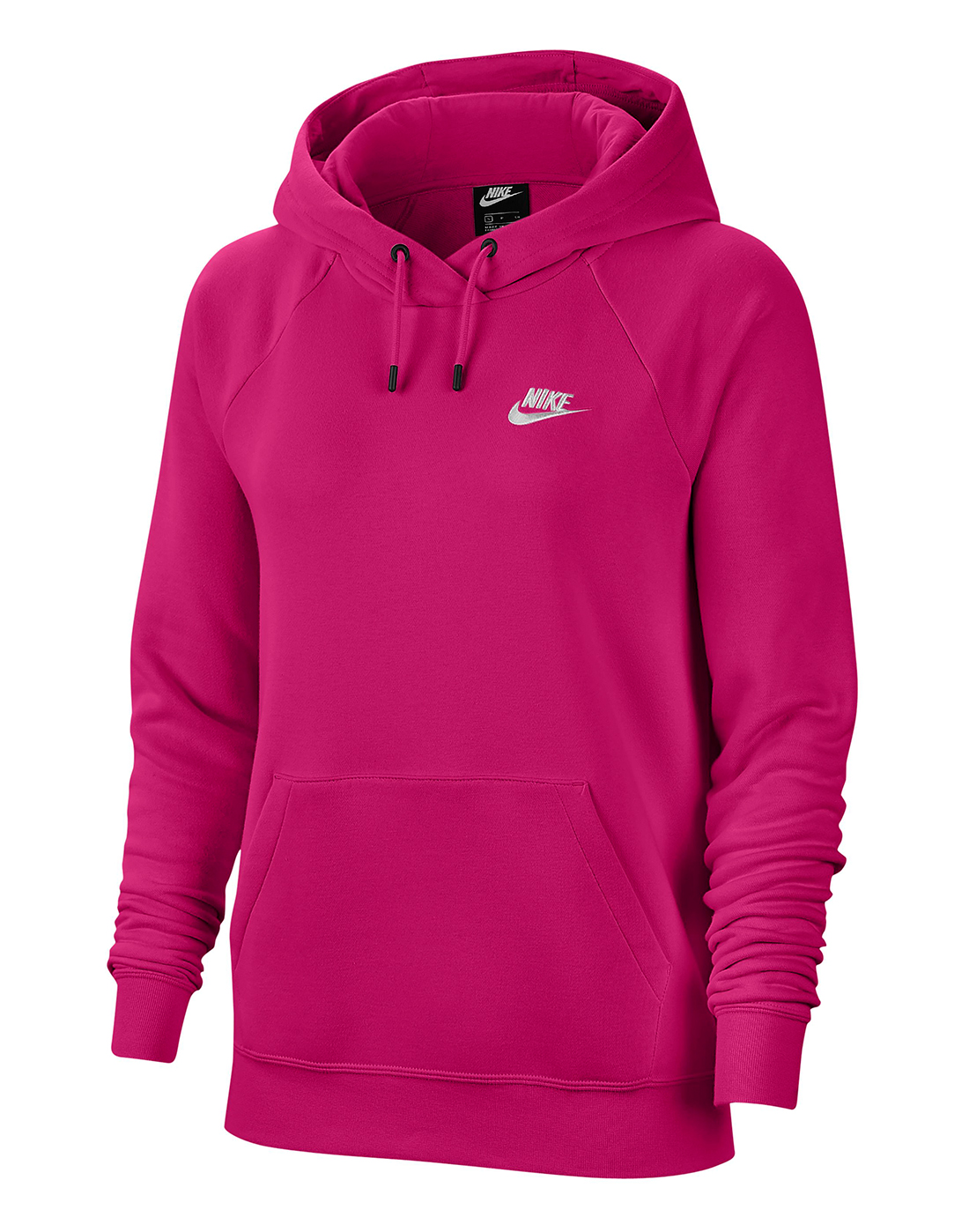 Nike Womens Essential Fleece Hoodie Pink Life Style Sports Ie
