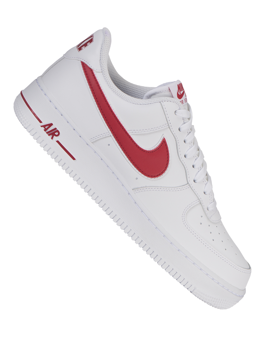 white air forces red tick