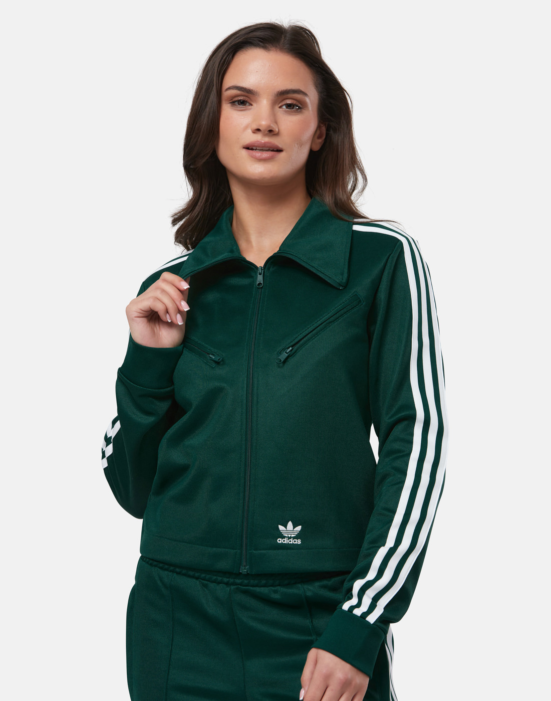 adidas Originals Womens Montreal Track Top - Green | Life Style Sports UK
