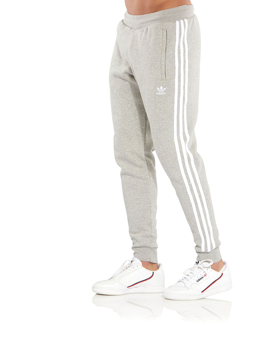 adidas Originals Mens 3-Stripes Joggers - Grey | Life Style Sports IE