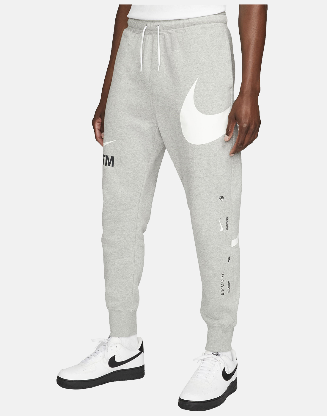 Nike Mens Swoosh Fleece Pants - Grey | Life Style Sports EU