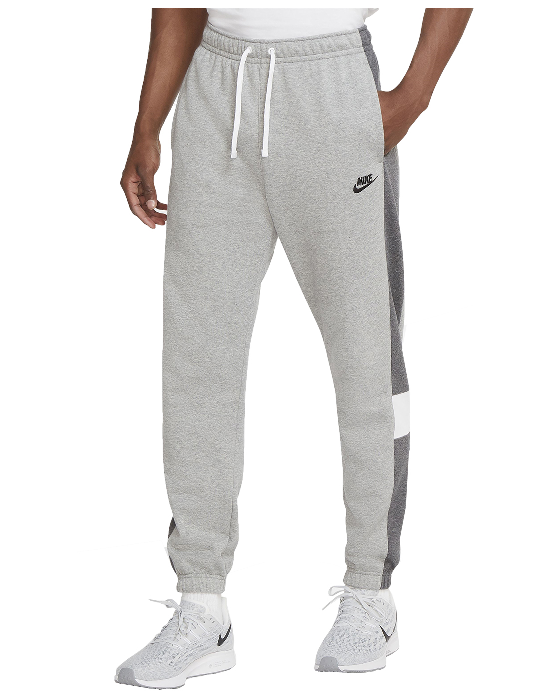 Nike Mens Colour Block Joggers - Grey | Life Style Sports IE