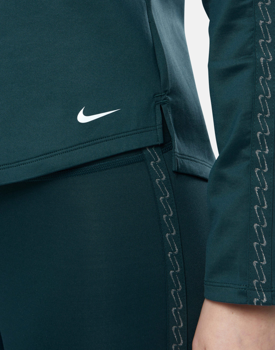 Nike Womens One Half Zip Top - Grey | Life Style Sports IE