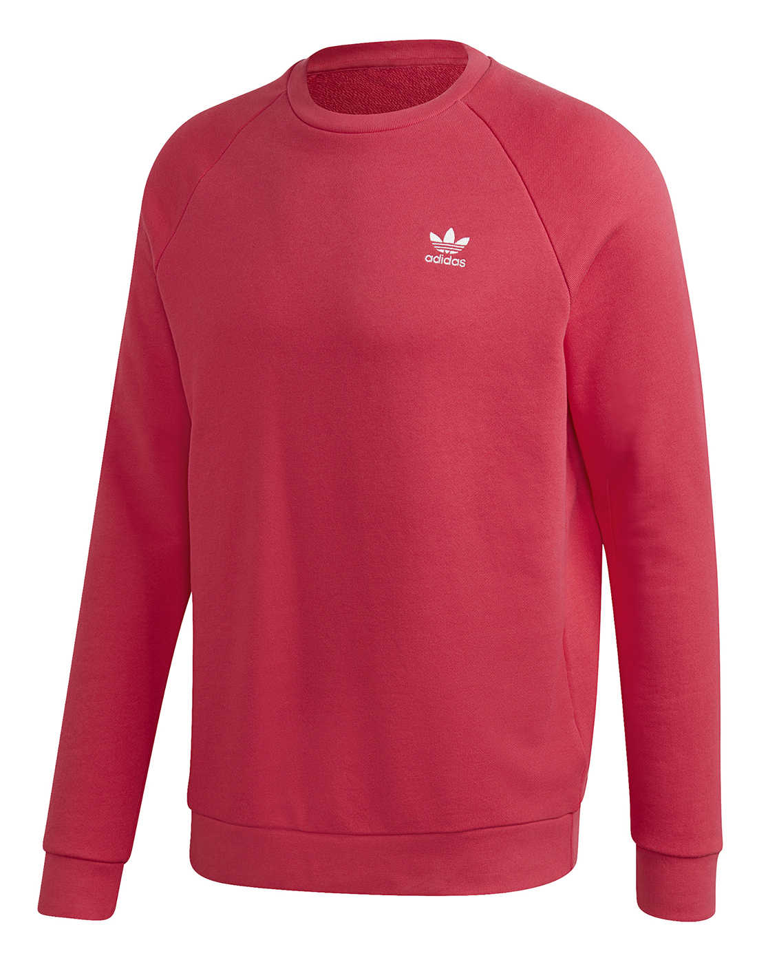 adidas Originals Mens Essentials Crew Neck Sweatshirt - Pink | Life ...