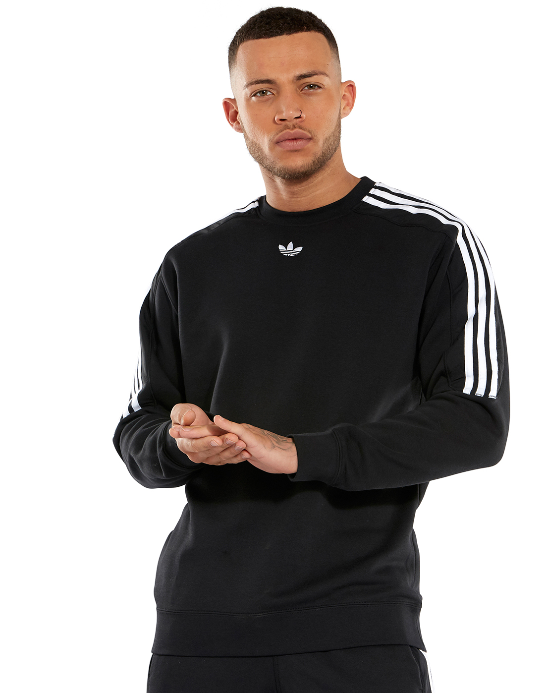 Men's Black adidas Originals Radkin Sweatshirt | Life Style Sports