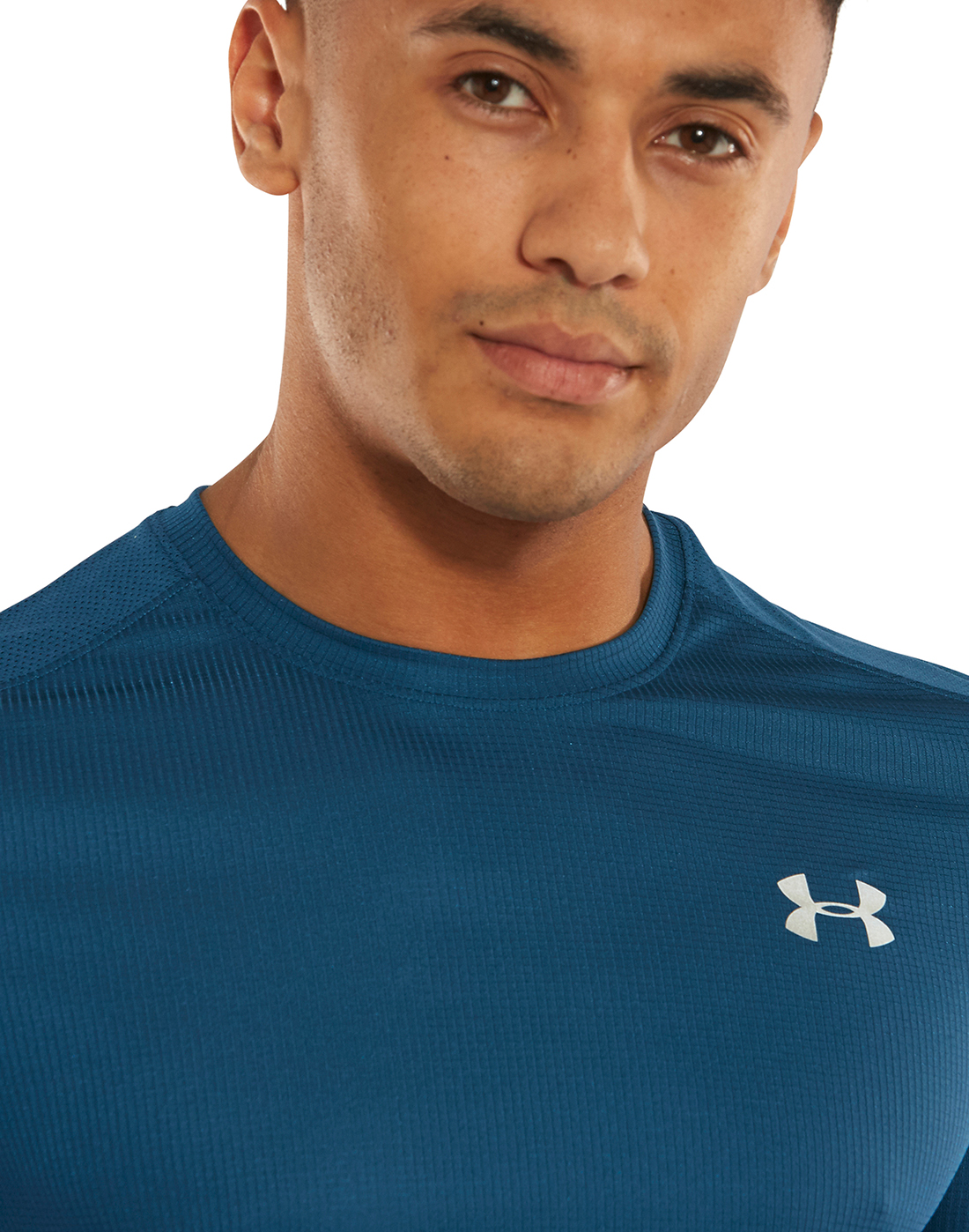 Men's Blue Under Armour Stride Running T-Shirt | Life Style Sports