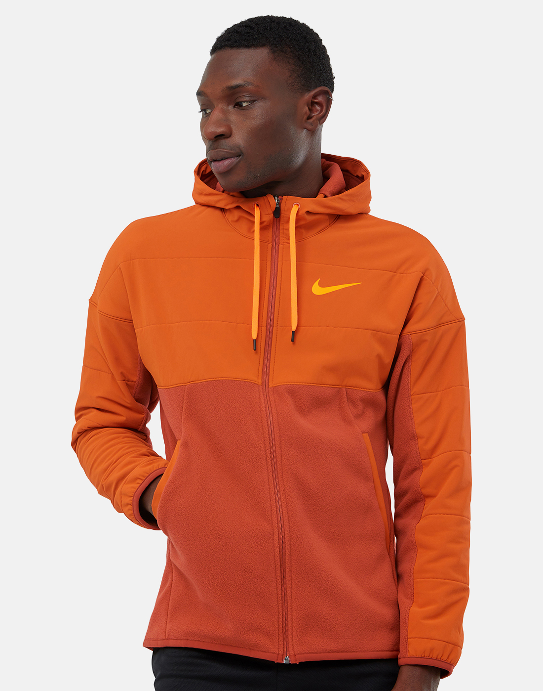 Nike Mens Winterized Full Zip Jacket - Orange | Life Style Sports UK