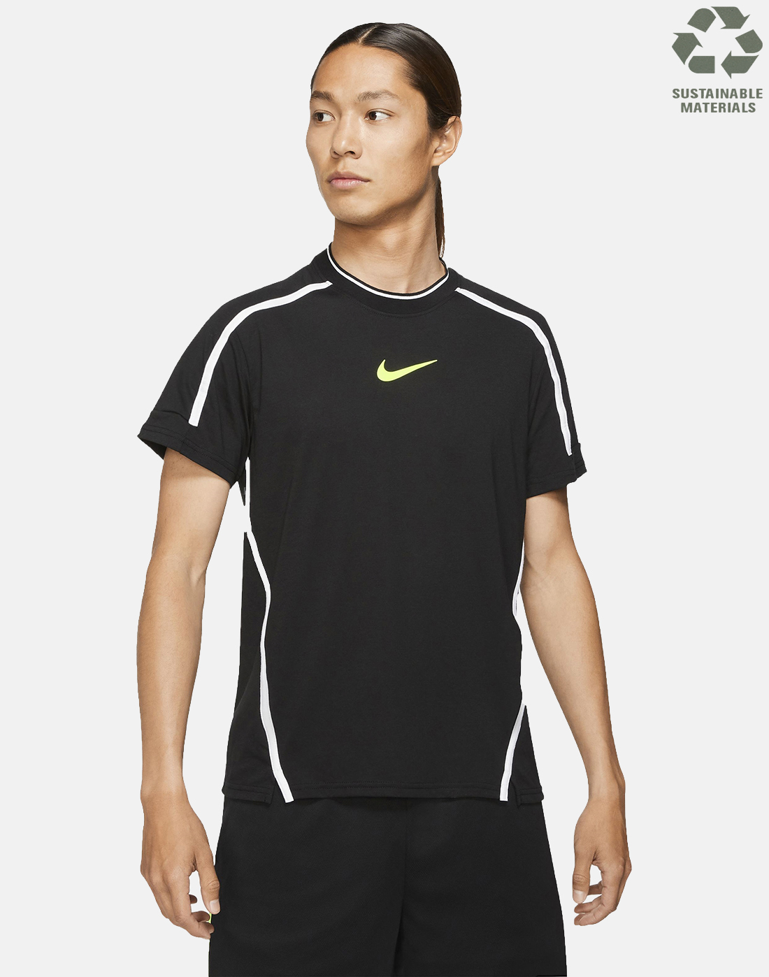 Nike Mens Sport Clash Train T-Shirt - Black | Life Style Sports IE