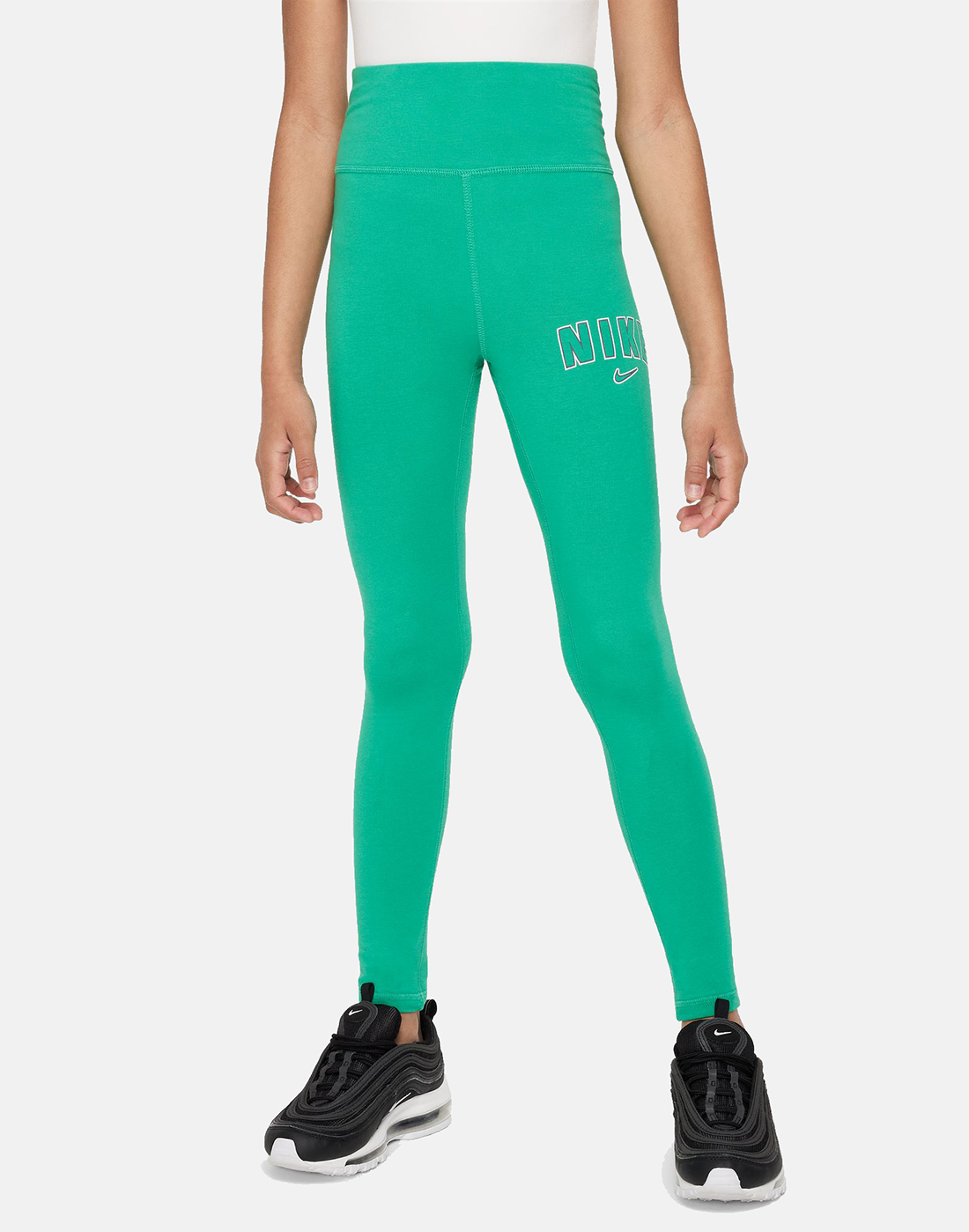 Nike Older Girls Trend Fleece Legging - Green