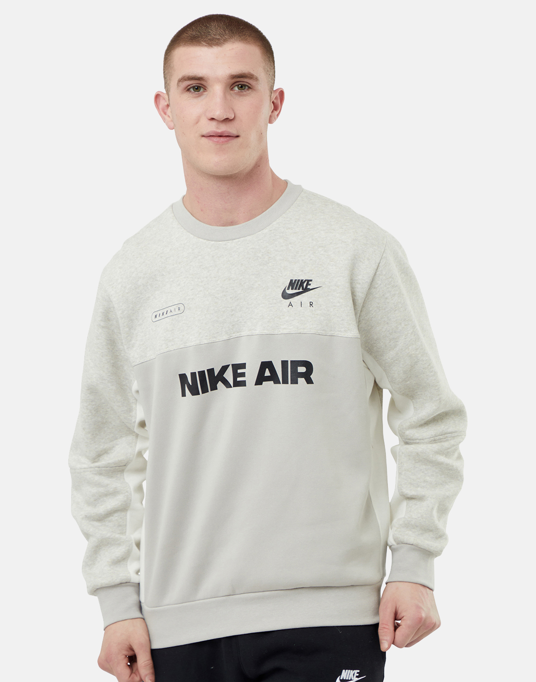 Nike Mens Nike Air Crew Neck Sweatshirt - Grey | Life Style Sports IE