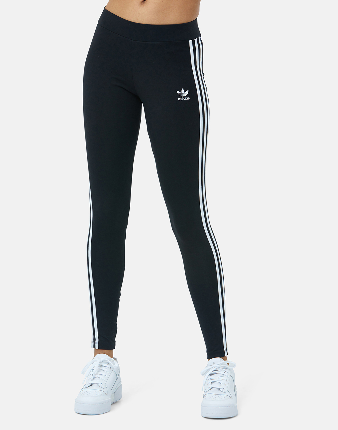 adidas Originals Womens 3 Stripes Tight - Black