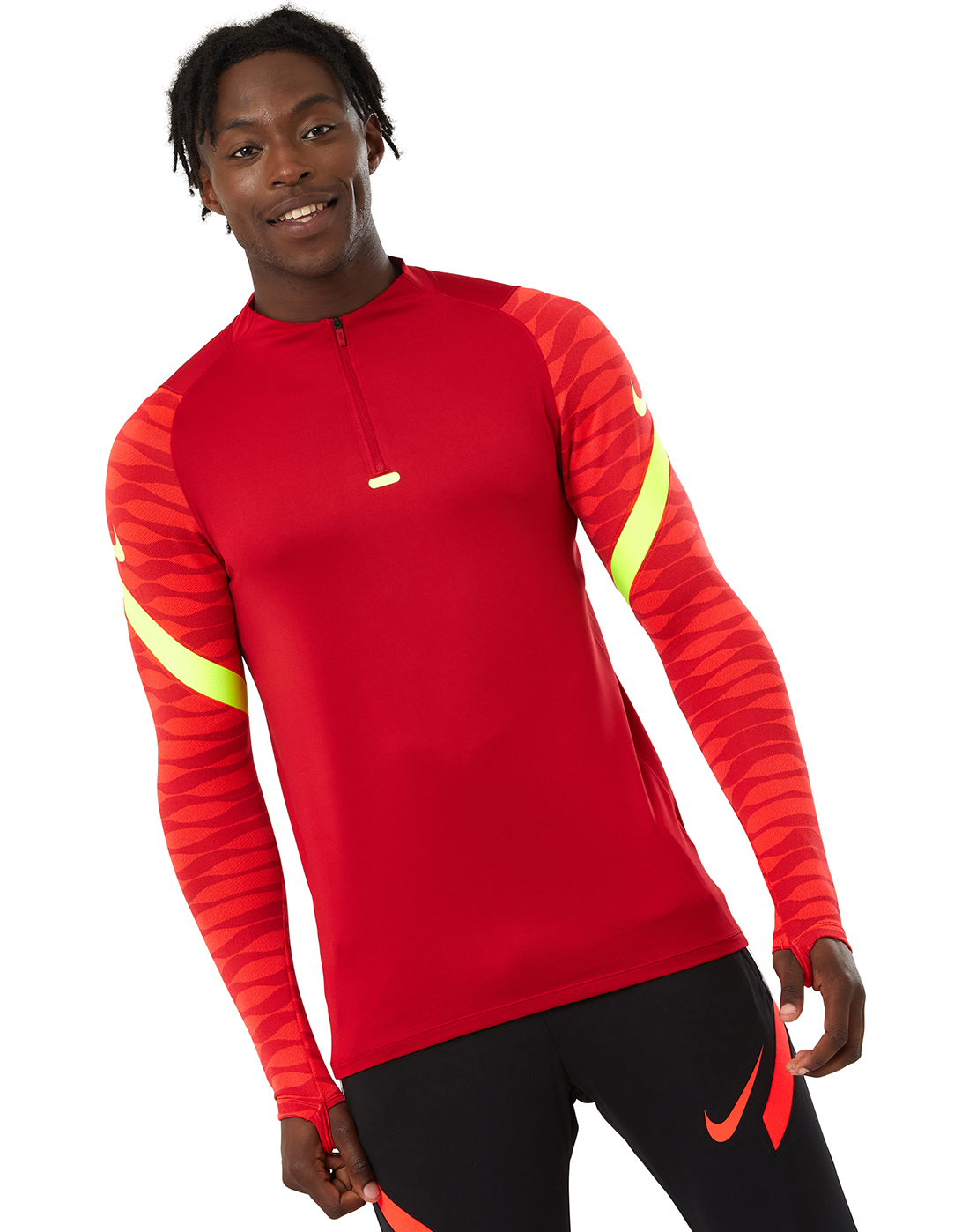 nike mens strike 21 half zip top