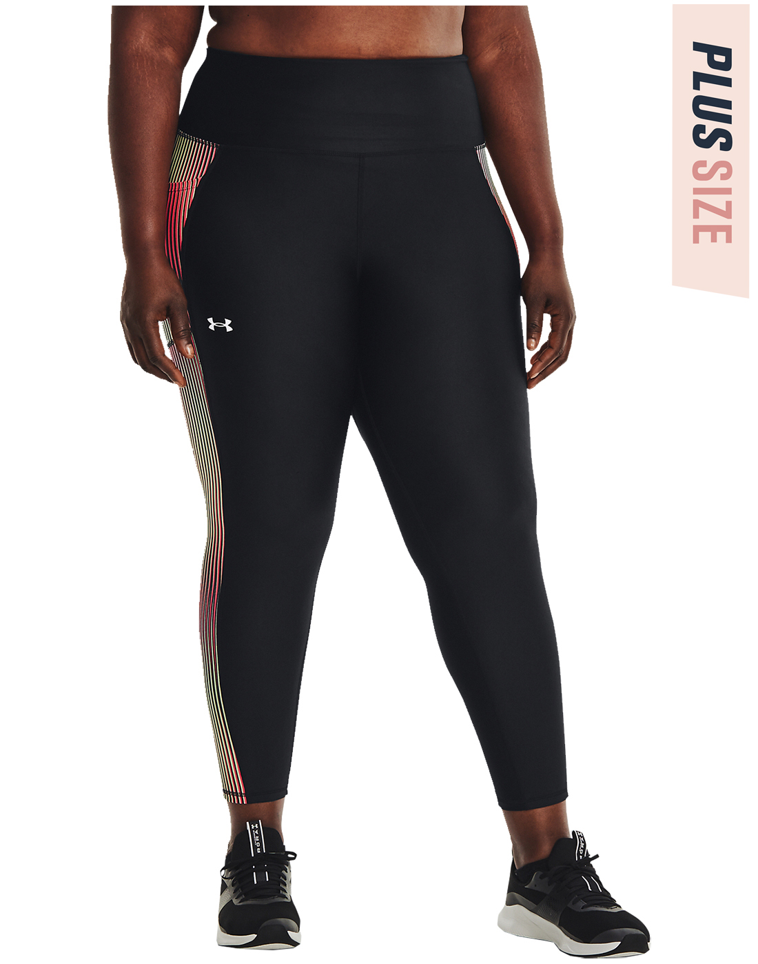 Under Armour Womens Heatgear 6M Panel Wow Ankle Leggings - Black