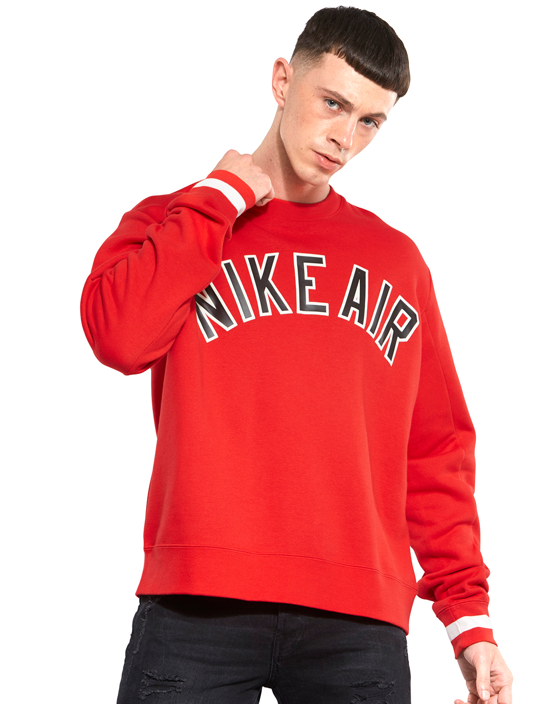 nike air red sweater