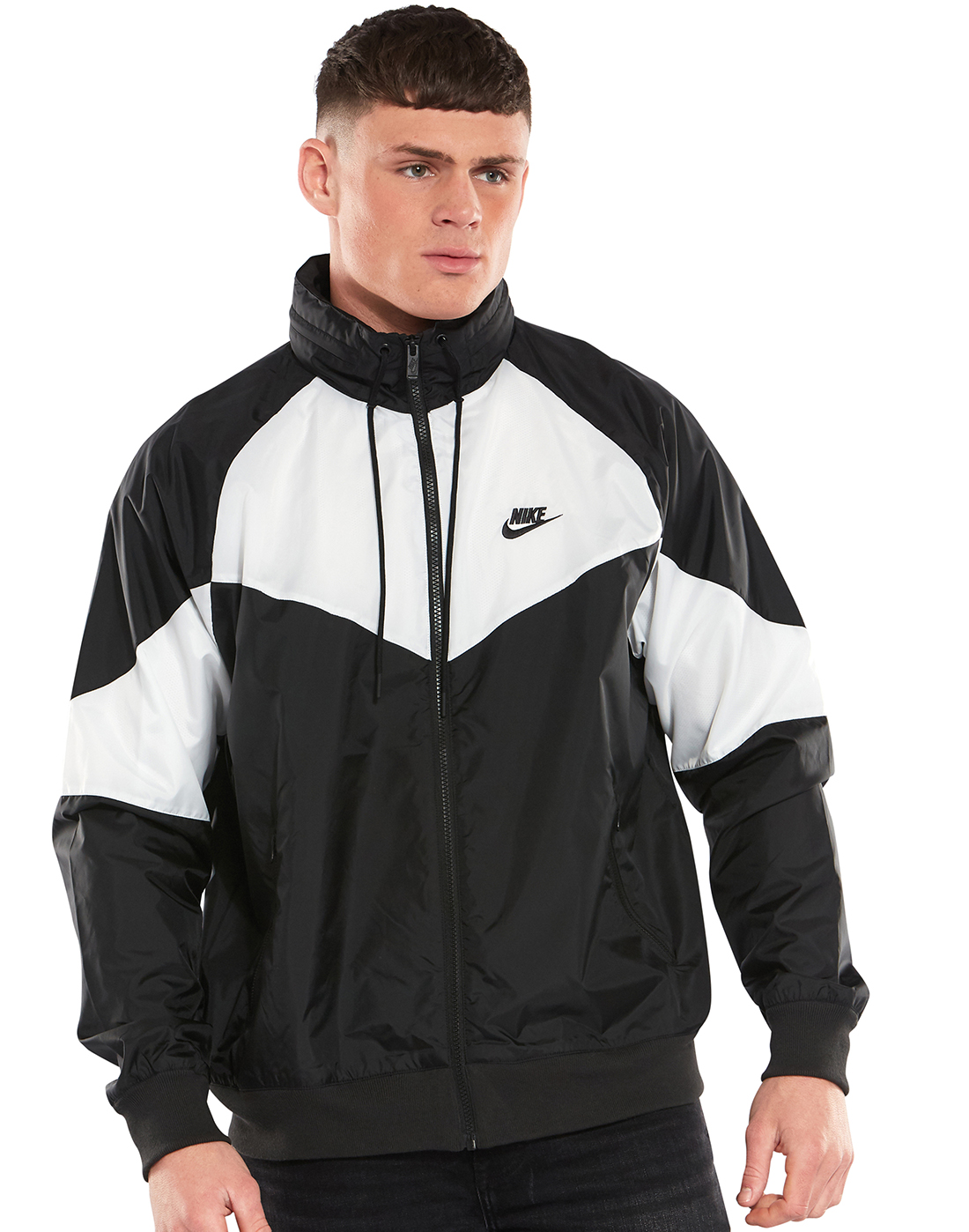 Nike Mens Windrunner Logo Jacket - Black | Life Style Sports EU