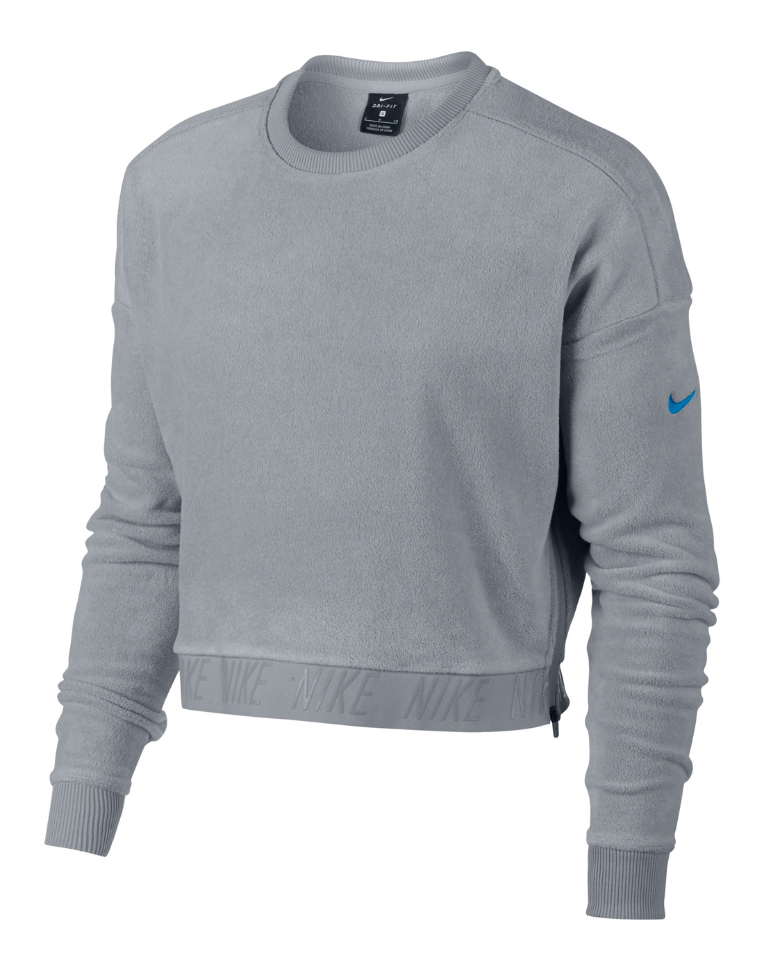 Nike Womens Long Sleeve Crew - Grey | Life Style Sports EU