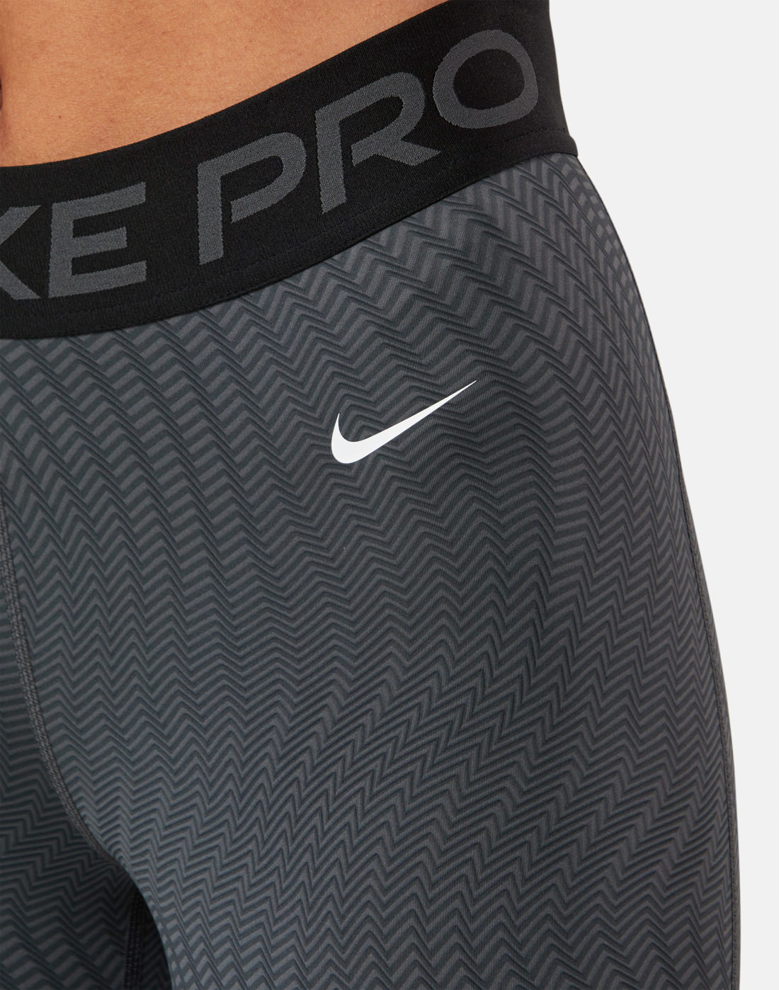 Nike Pro 365 Women's Mid-Rise Crop Leggings, Black/Volt/White, X-Small at  Amazon Women's Clothing store