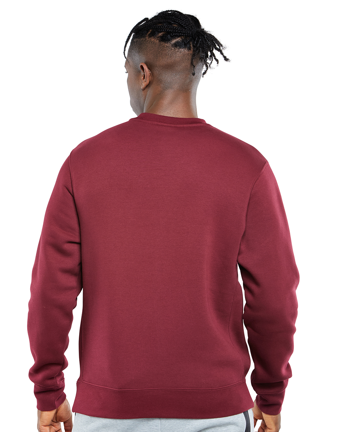 Nike Mens Club Crew Neck Sweatshirt - Red | Life Style Sports IE